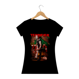 Camiseta Feminina Aterrorizante Estampa Filme Terrifier Terror