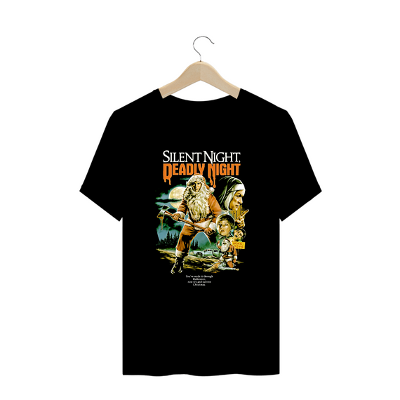 Camiseta Plus Size Natal Sangrento Filme Terror Estampa Exclusiva