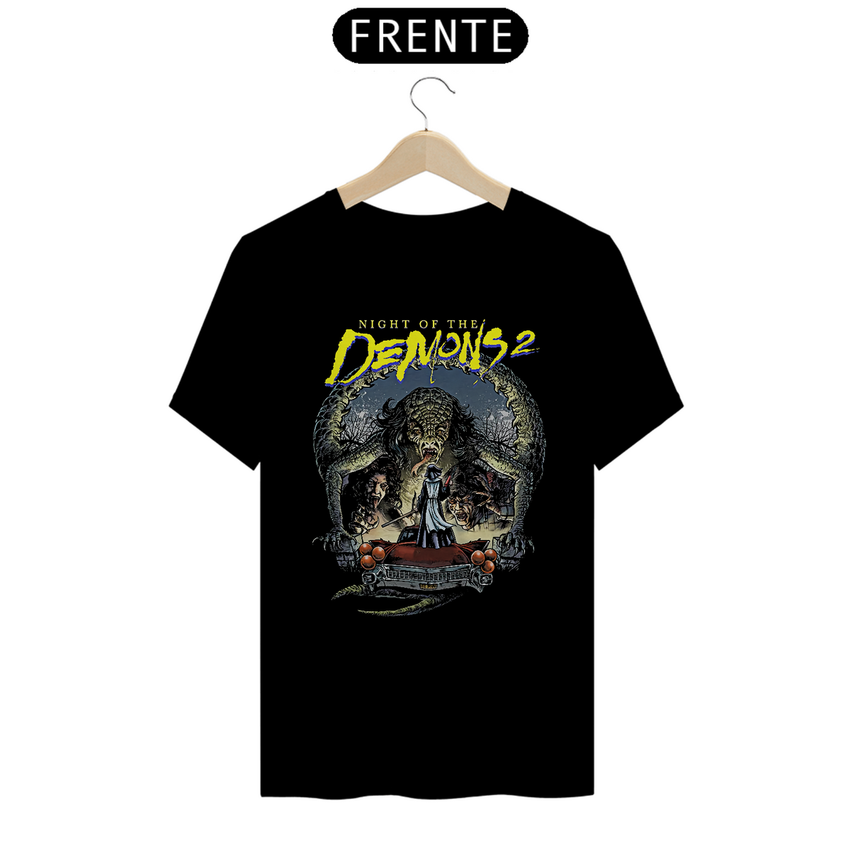 Nome do produto: Camiseta A Noite dos Demônios 2 Estampa Filme Terror 