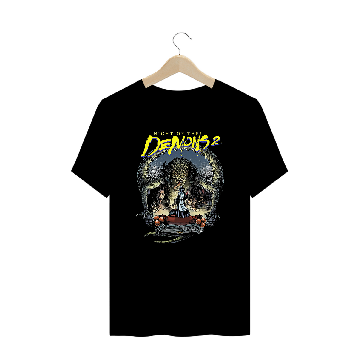 Nome do produto: Camiseta Plus Size A Noite dos Demônios 2 Filme Terror Estampa Exclusiva