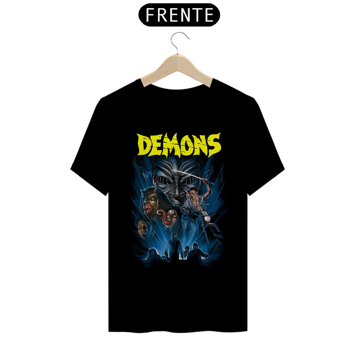 Nome do produto: Camiseta Demons - Filhos das Trevas Estampa Filme Terror 