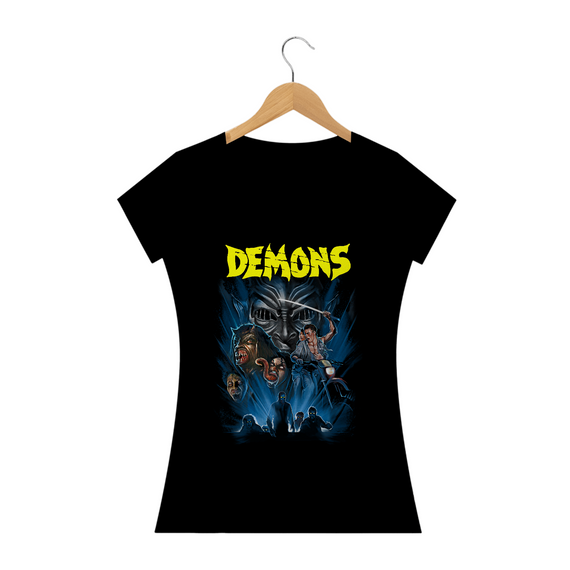 Camiseta Feminina Demons - Filhos das Trevas Estampa Filme Terror 
