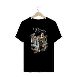 Camiseta Plus Size Alfred Hitchcock Filme Terror Estampa Exclusiva