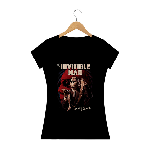 Camiseta Feminina O Homem Invisível Estampa Filme Terror 