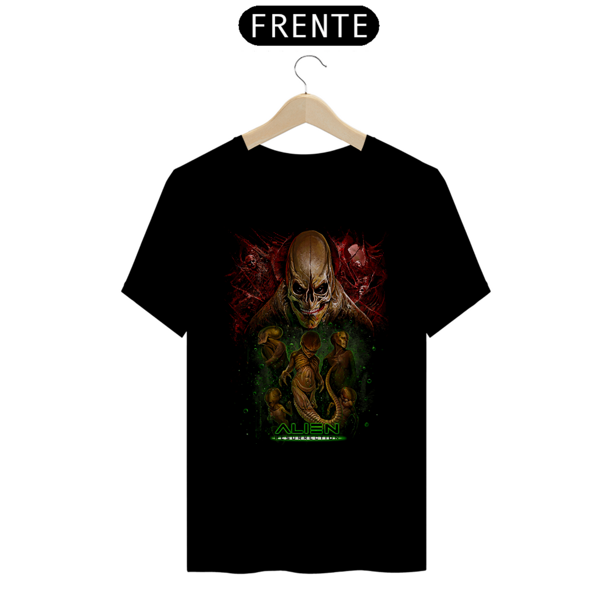 Nome do produto: Camiseta Alien - A Ressurreição Estampa Filme Terror