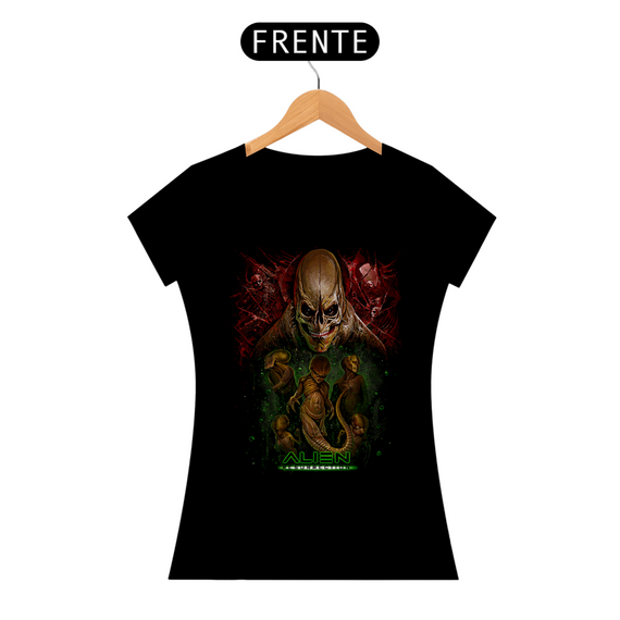 Camiseta Feminina Alien - A Ressurreição Estampa Filme Terror