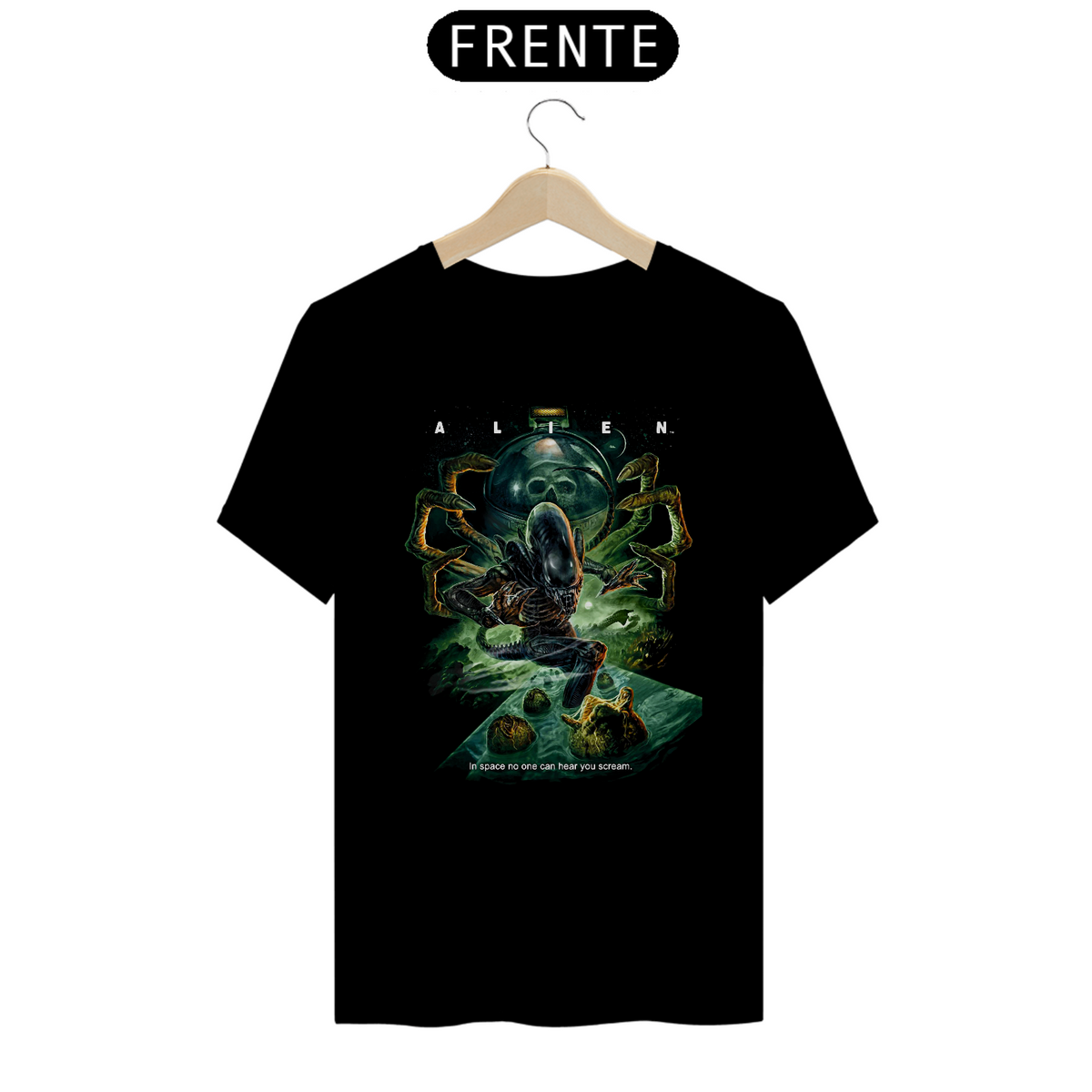 Nome do produto: Camiseta Alien - Estampa Filme Terror