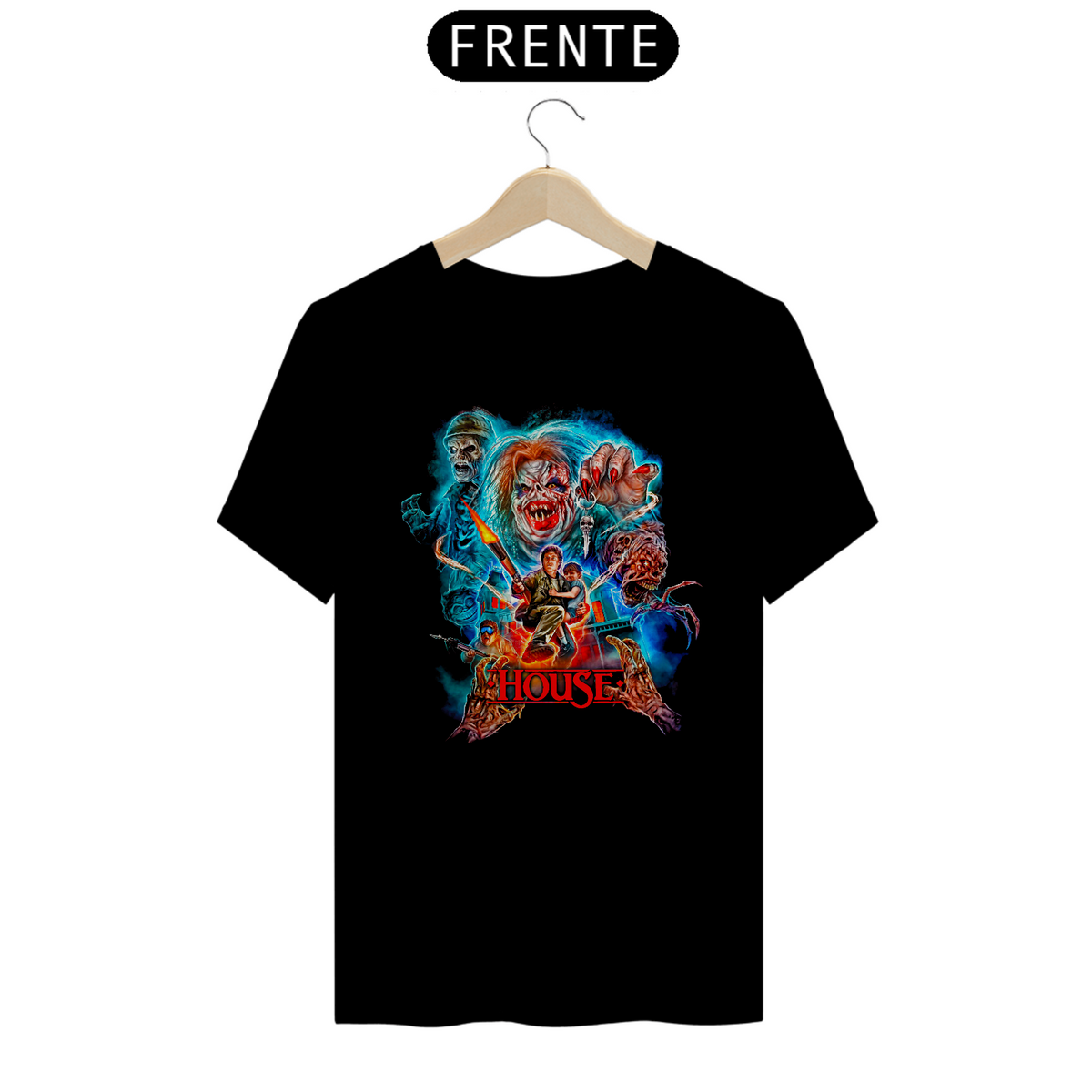 Nome do produto: Camiseta A Casa do Espanto Estampa Filme Terror