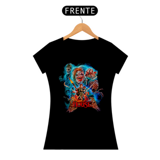 Camiseta Feminina A Casa do Espanto Estampa Filme Terror