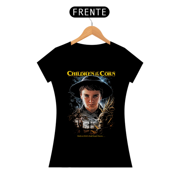 Camiseta Feminina Colheita Maldita Estampa Filme Terror