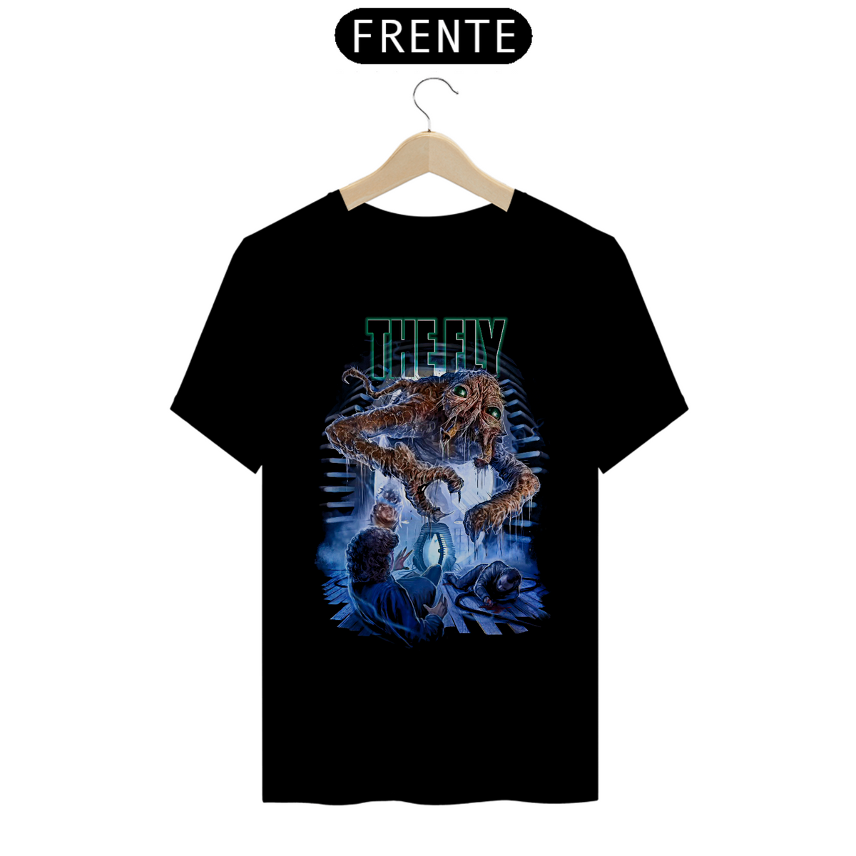 Nome do produto: Camiseta A Mosca Estampa Filme Terror