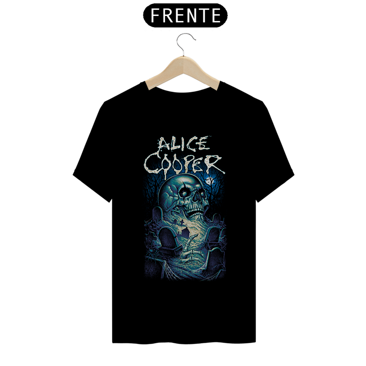 Nome do produto: Camiseta Alice Cooper Estampa ROCK