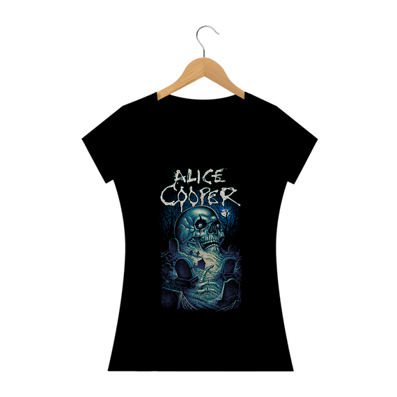 Camiseta Feminina Alice Cooper Estampa ROCK