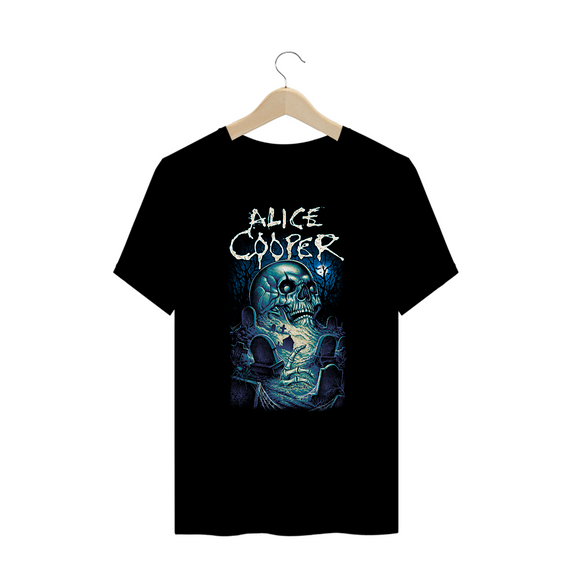Camiseta Plus Size Alice Cooper Estampa ROCK
