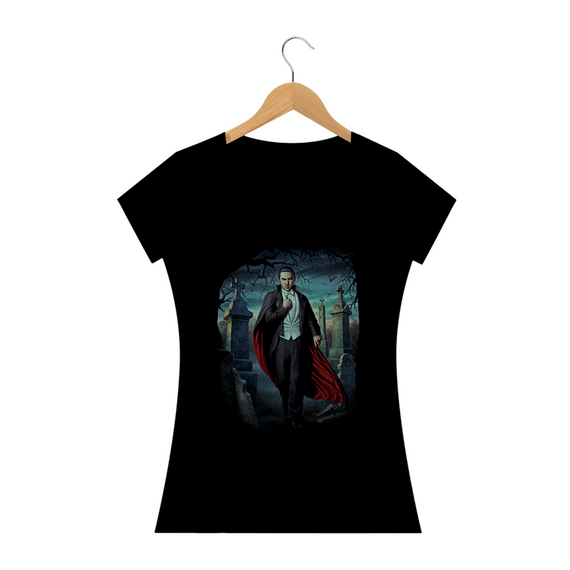 Camiseta Feminina Dracula Bela Lugosi Estampa Filme Terror
