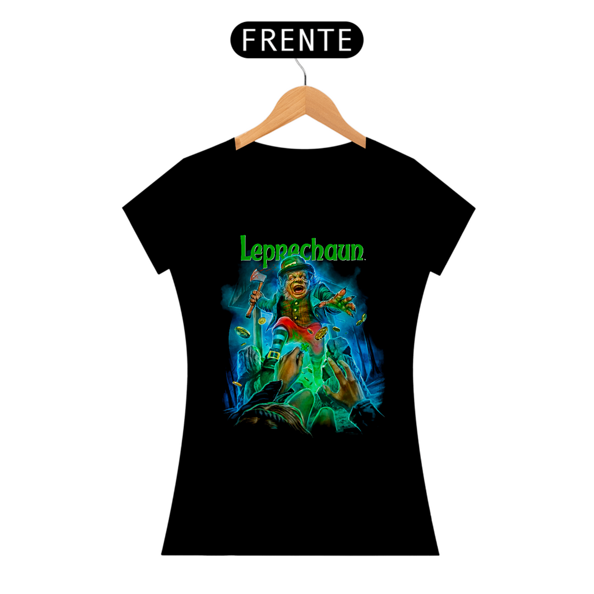 Nome do produto: Camiseta Feminina O Duende Estampa Filme Terror