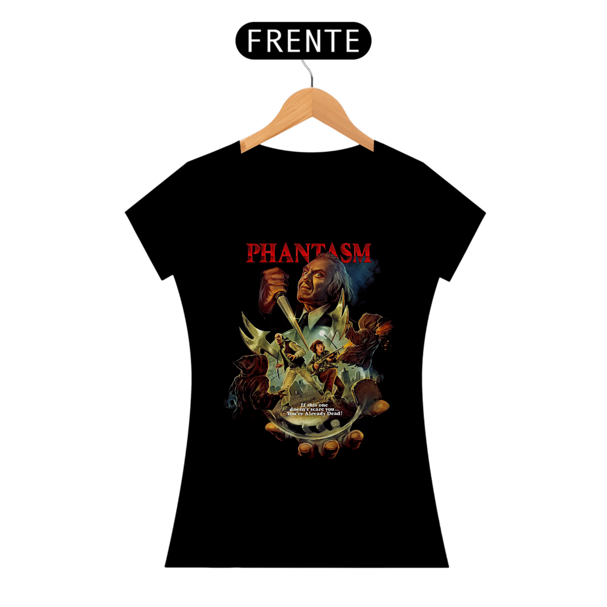 Nome do produto: Camiseta Feminina Fantasma Estampa Filme Terror