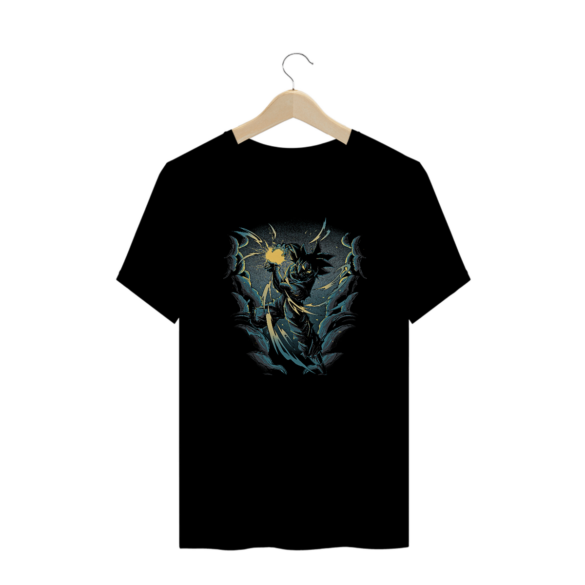 Nome do produto: Camiseta Plus Size Goku Kamehameha - Dragon Ball Z Estampa Anime