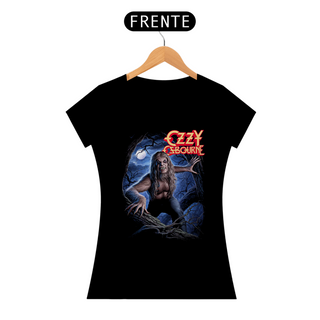 Camiseta Feminina Ozzy Osbourne Lobisomem Estampa ROCK