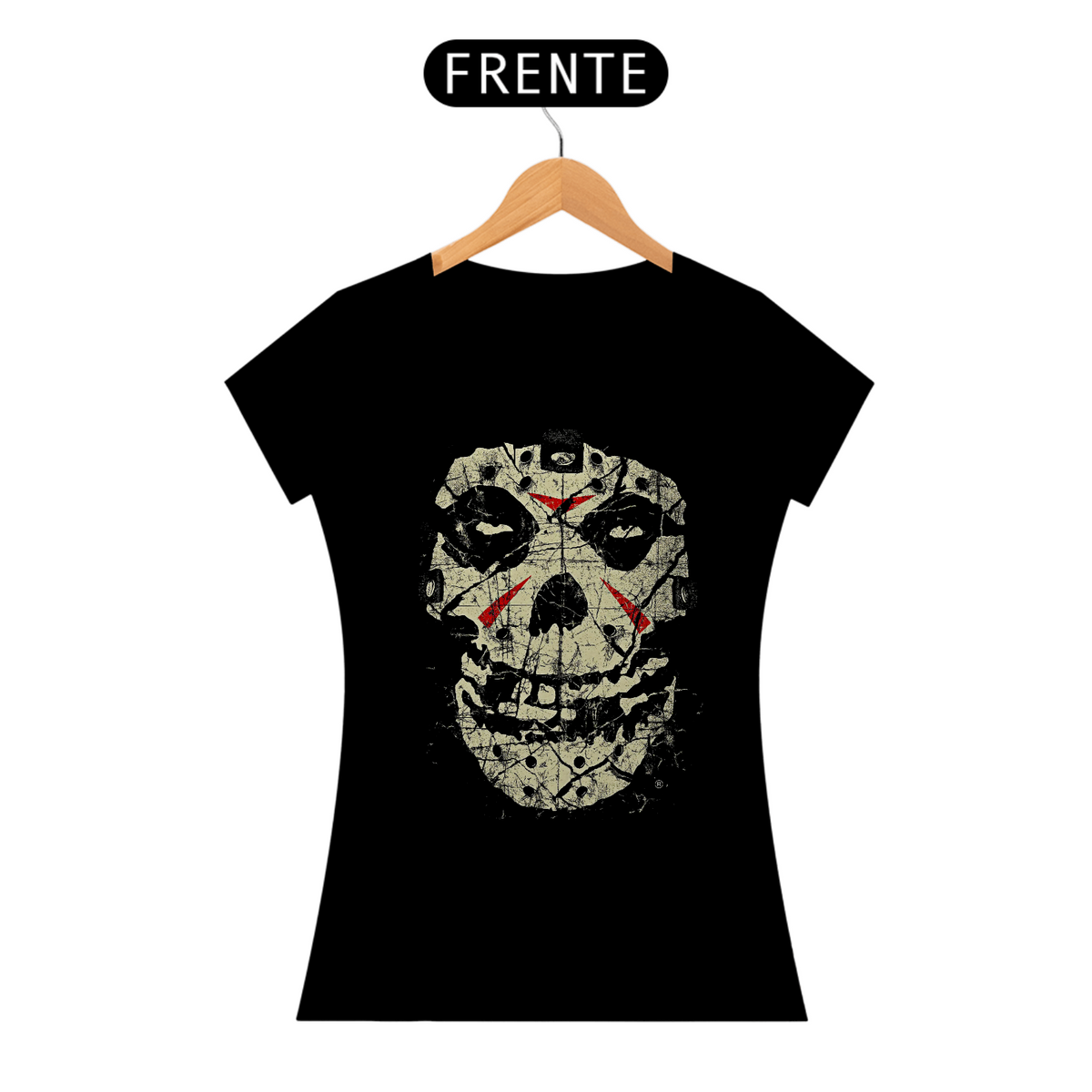 Nome do produto: Camiseta Feminina Misfits Jason Estampa ROCK