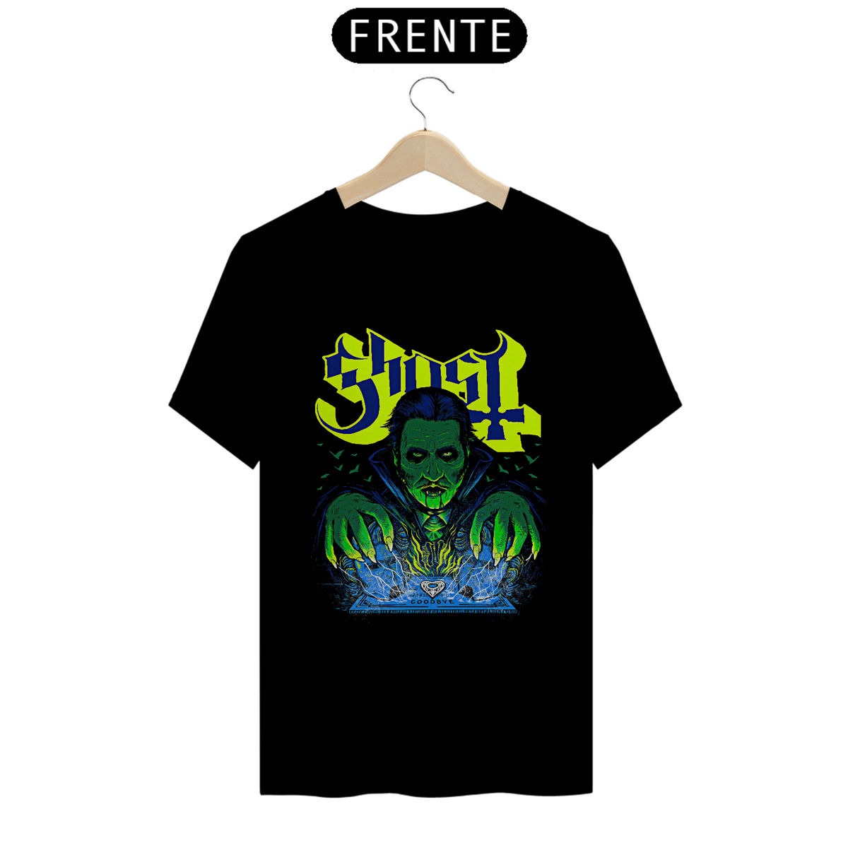 Nome do produto: Camiseta Ghost Vampiro Ouija Estampa ROCK