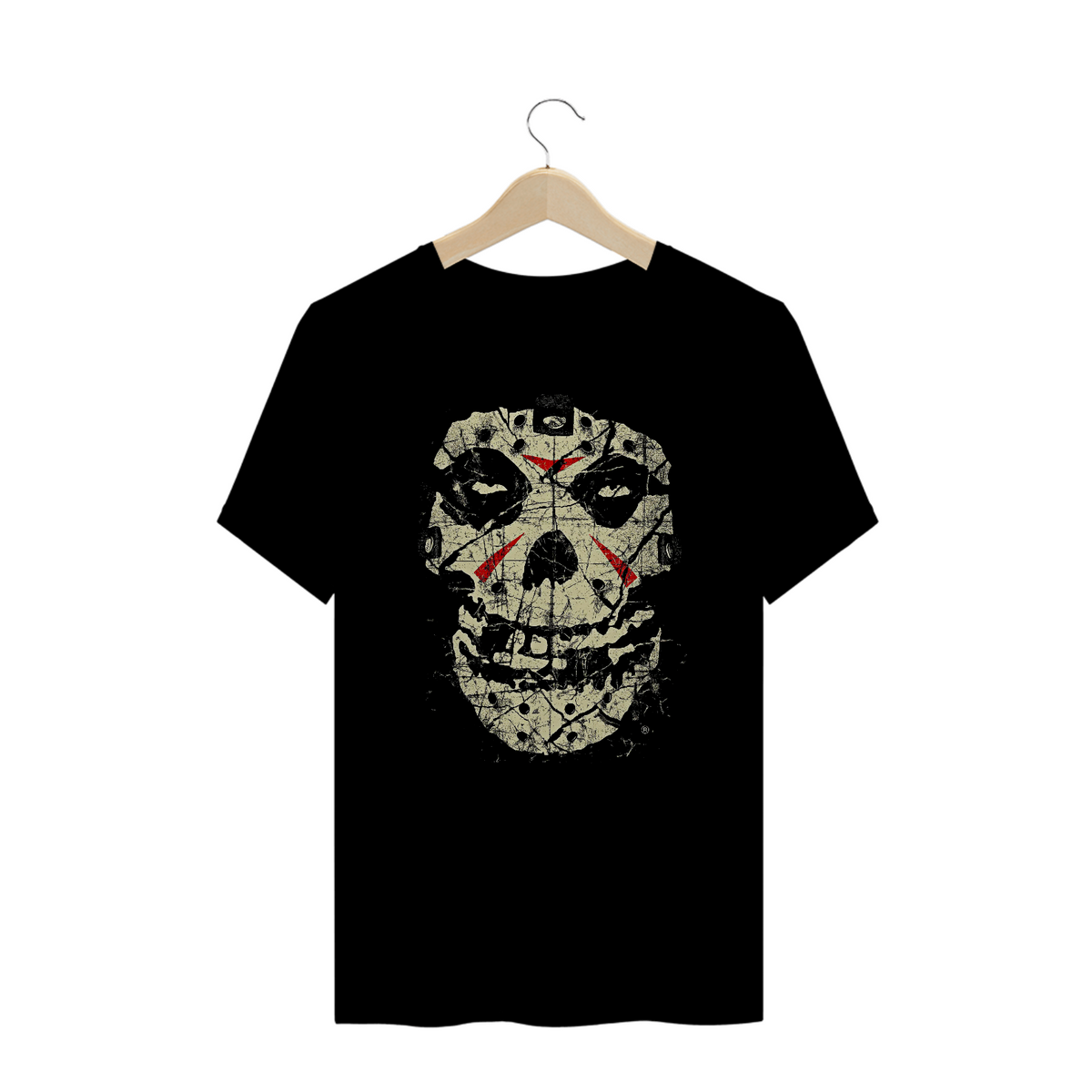 Nome do produto: Camiseta Plus Size Misfits Jason Estampa ROCK