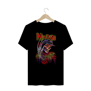 Camiseta Plus Size Misfits Freddy Krueger Estampa ROCK