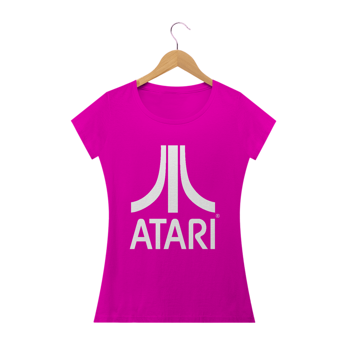 Nome do produto: Camiseta Feminina ATARI Logo Estampa GAME