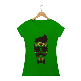 Nome do produtoCamiseta La Barbearia Caveira Mexicana Feminino