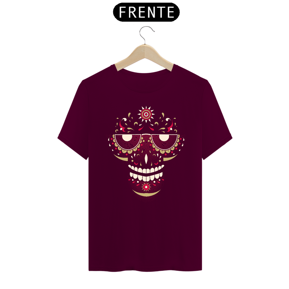 Nome do produto: Camiseta Caveira Mexicana