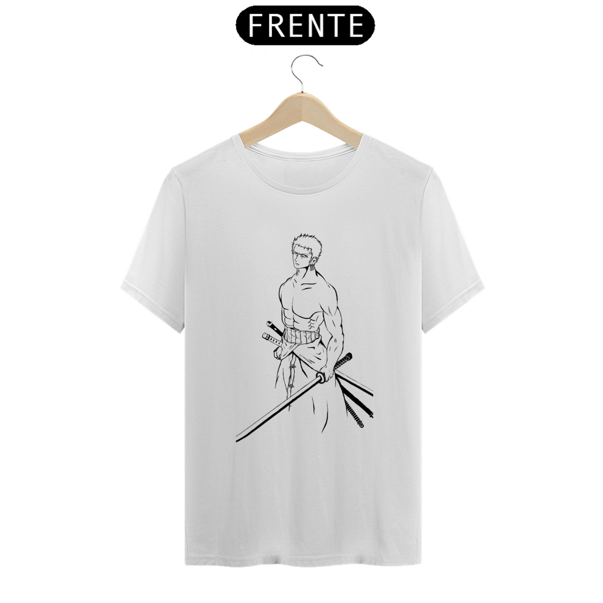 Nome do produto: Camiseta - Roronoa Zoro B&W One Piece