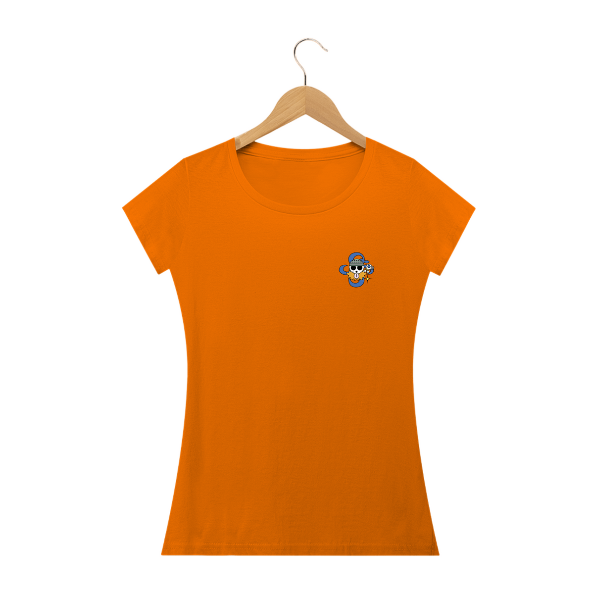 Nome do produto: Camiseta Baby Long - Jolly Roger Nami