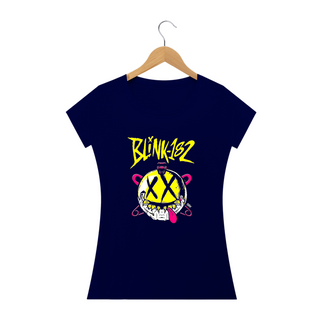 Nome do produtoCamiseta Quality  blink 182  Feminina  caveira 