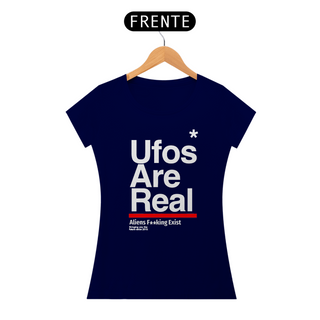 Nome do produtoCamiseta Ufos Are Real Feminina Fonte Branca