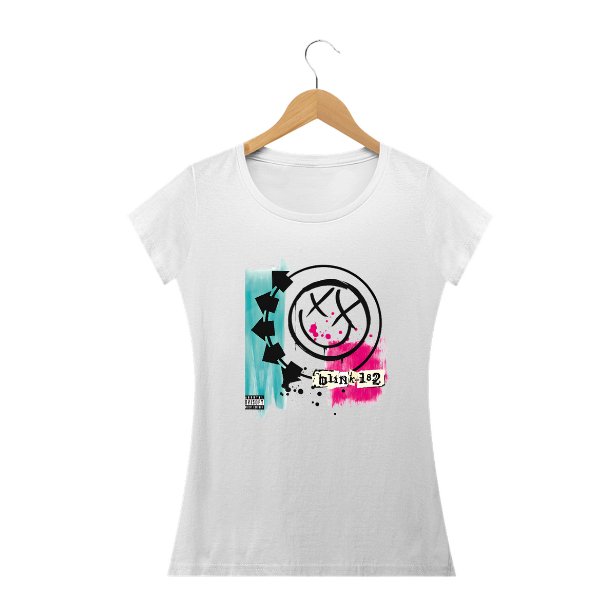 Nome do produto: Camiseta blink 182 Quality Feminina  Self Titled 2003