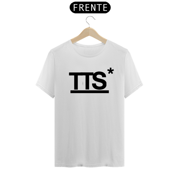 Camiseta To The Stars, TTS, Branca, com Logo Preto  PROMOÇÃO