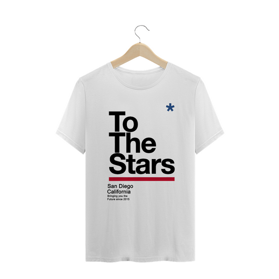 Camiseta Plus Size To The Stars Branca Promoção