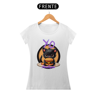 Nome do produtoCamiseta Gato Fofo Com Hamburguer Pawtopia Oficial