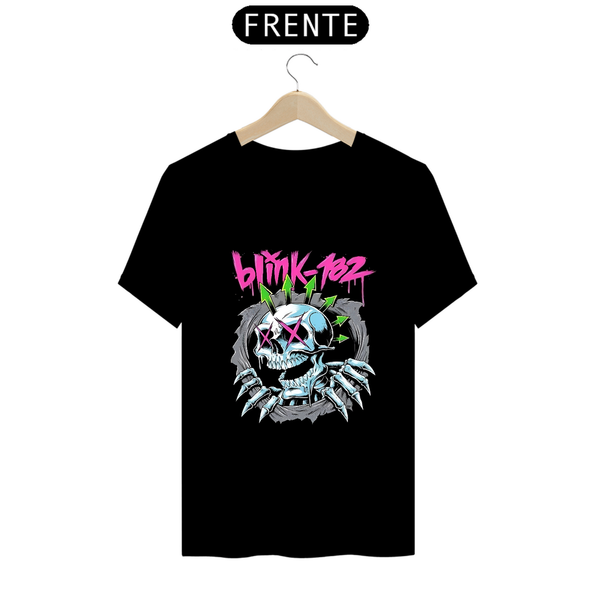 Nome do produto: Camiseta Prime blink 182  caveira