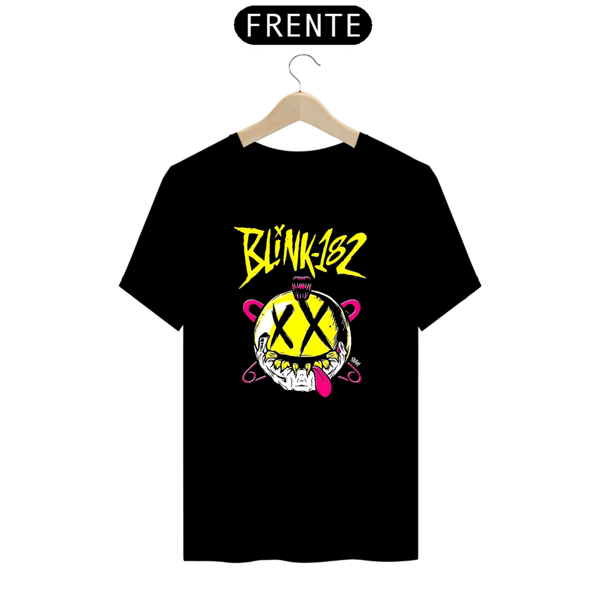 Nome do produto: Camiseta Prime blink 182, Street Smile Amarelo 