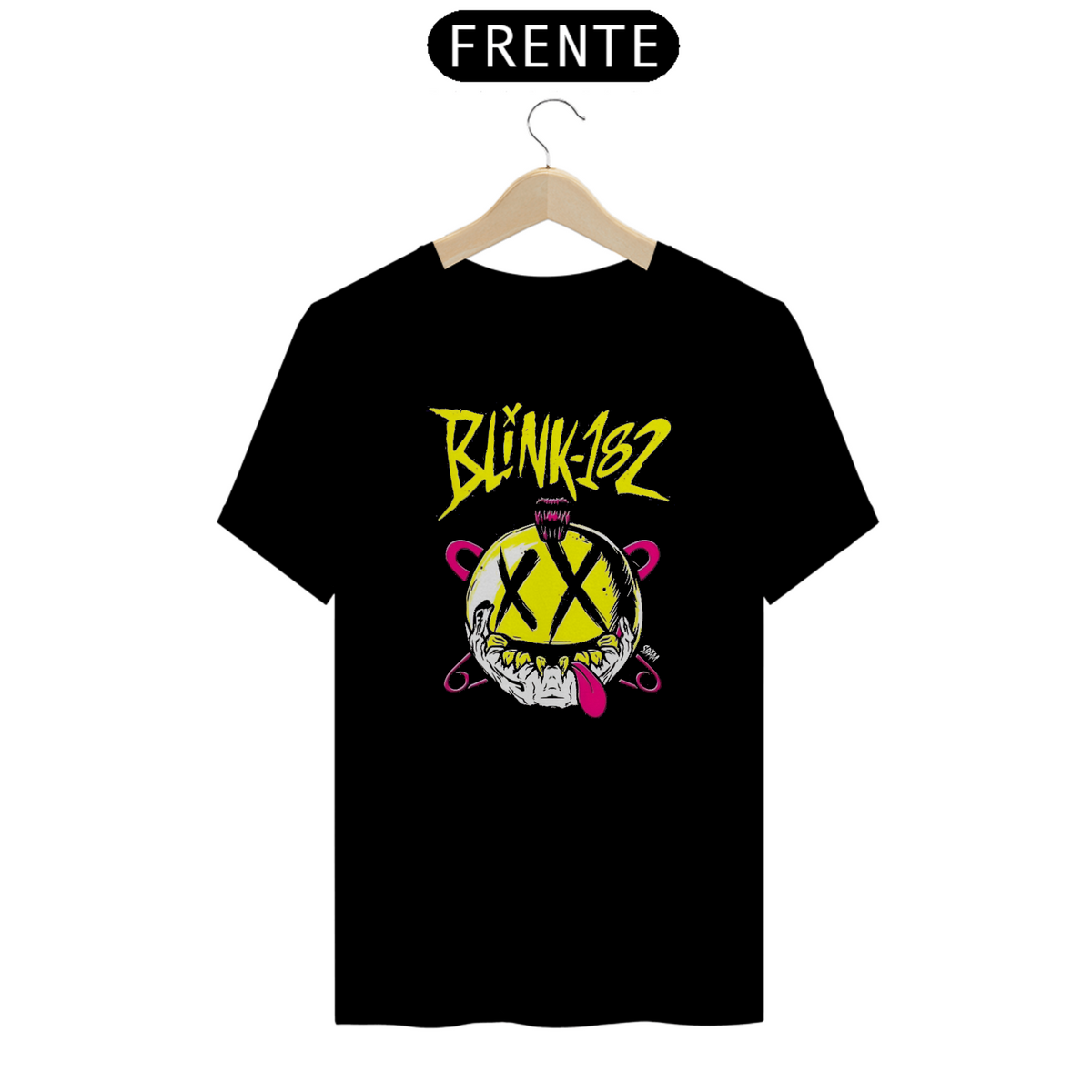 Nome do produto: Camiseta Quality  blink 182, Street Smile Amarelo 