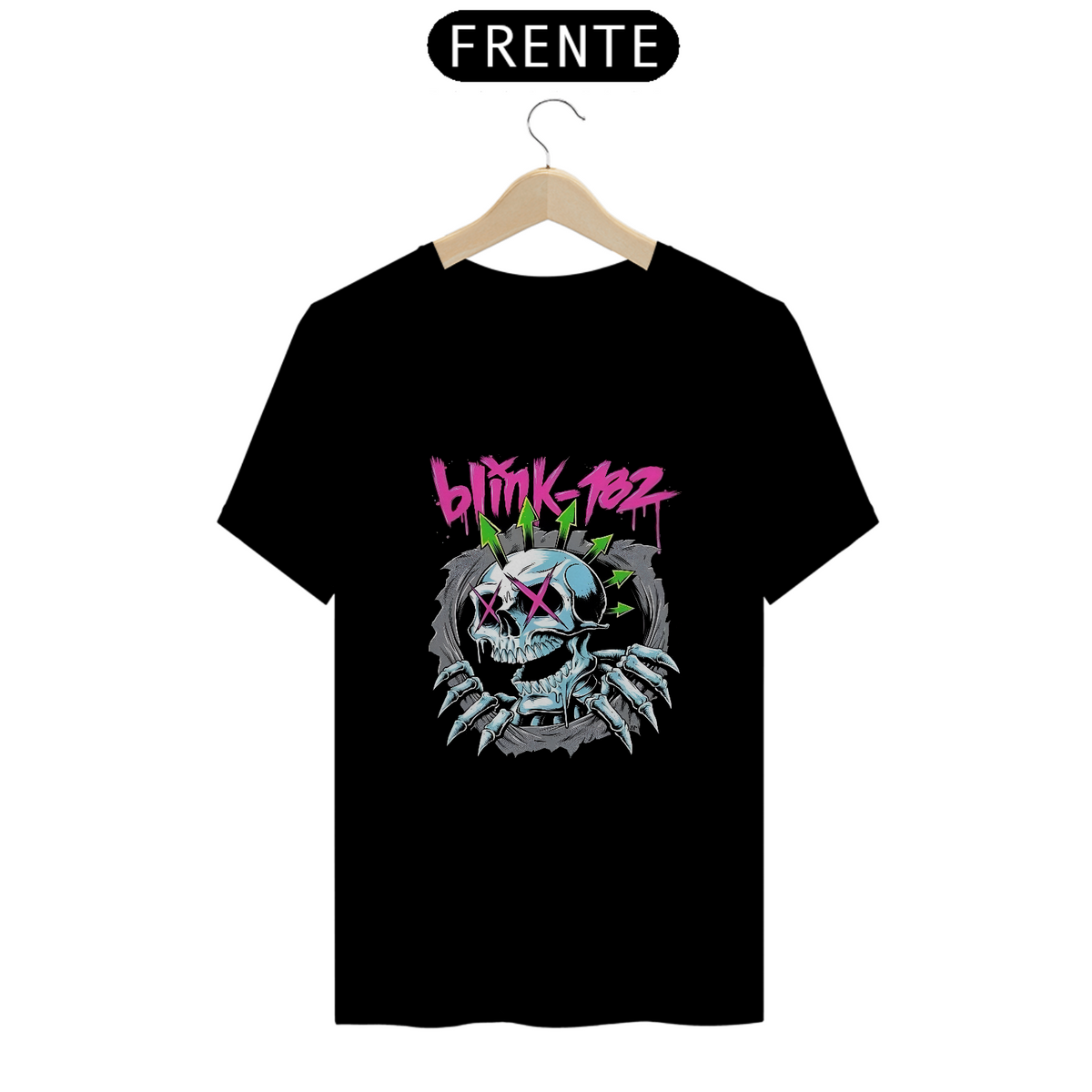 Nome do produto: Camiseta Quality  blink 182  Caveira 2023