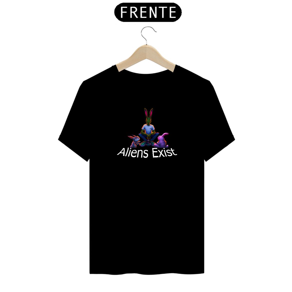 Nome do produto: Camiseta Aliens Exist Prime Versão 1  , Oficial Space 182