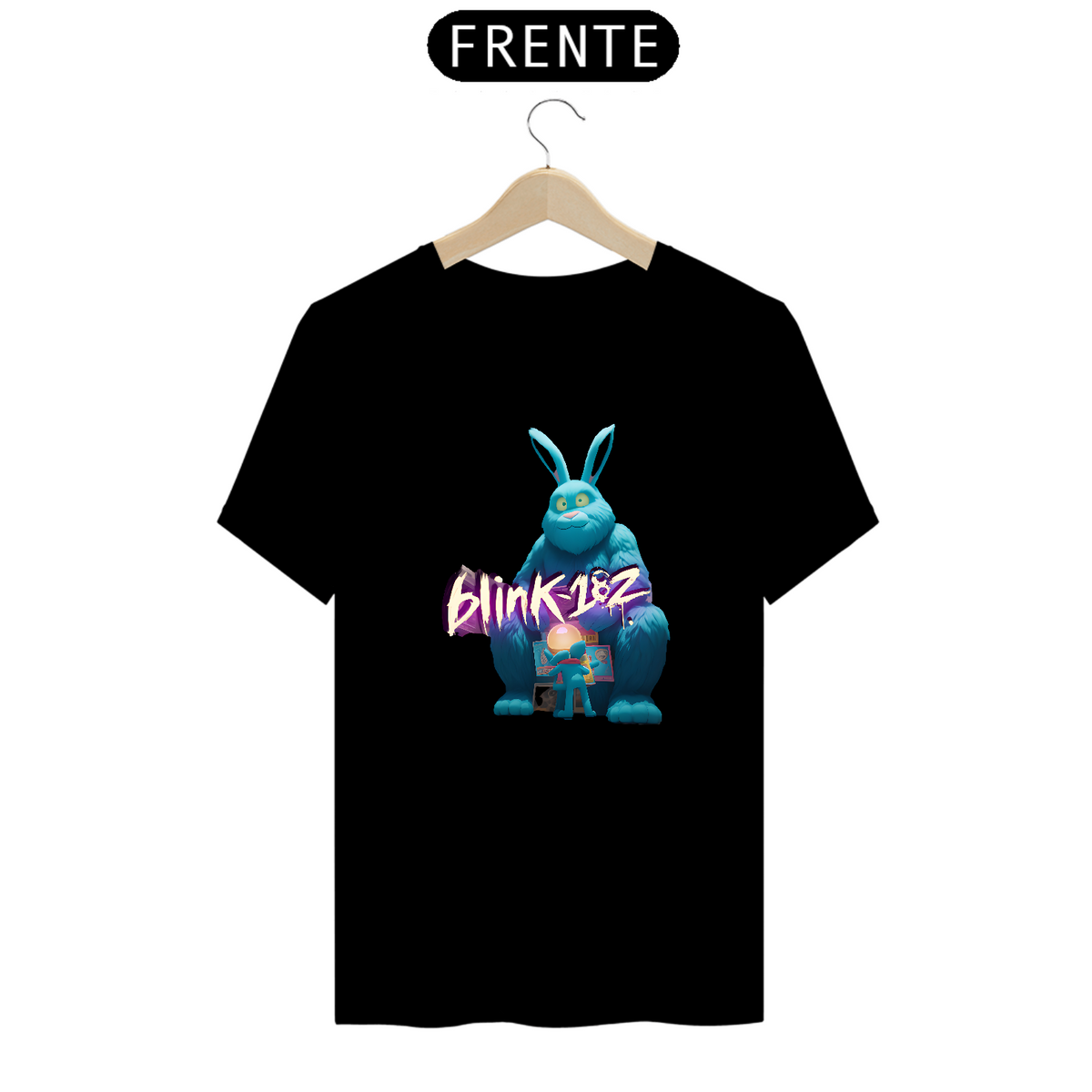 Nome do produto: Camiseta blink 182  Prime  Bunny Pé Grande Space182