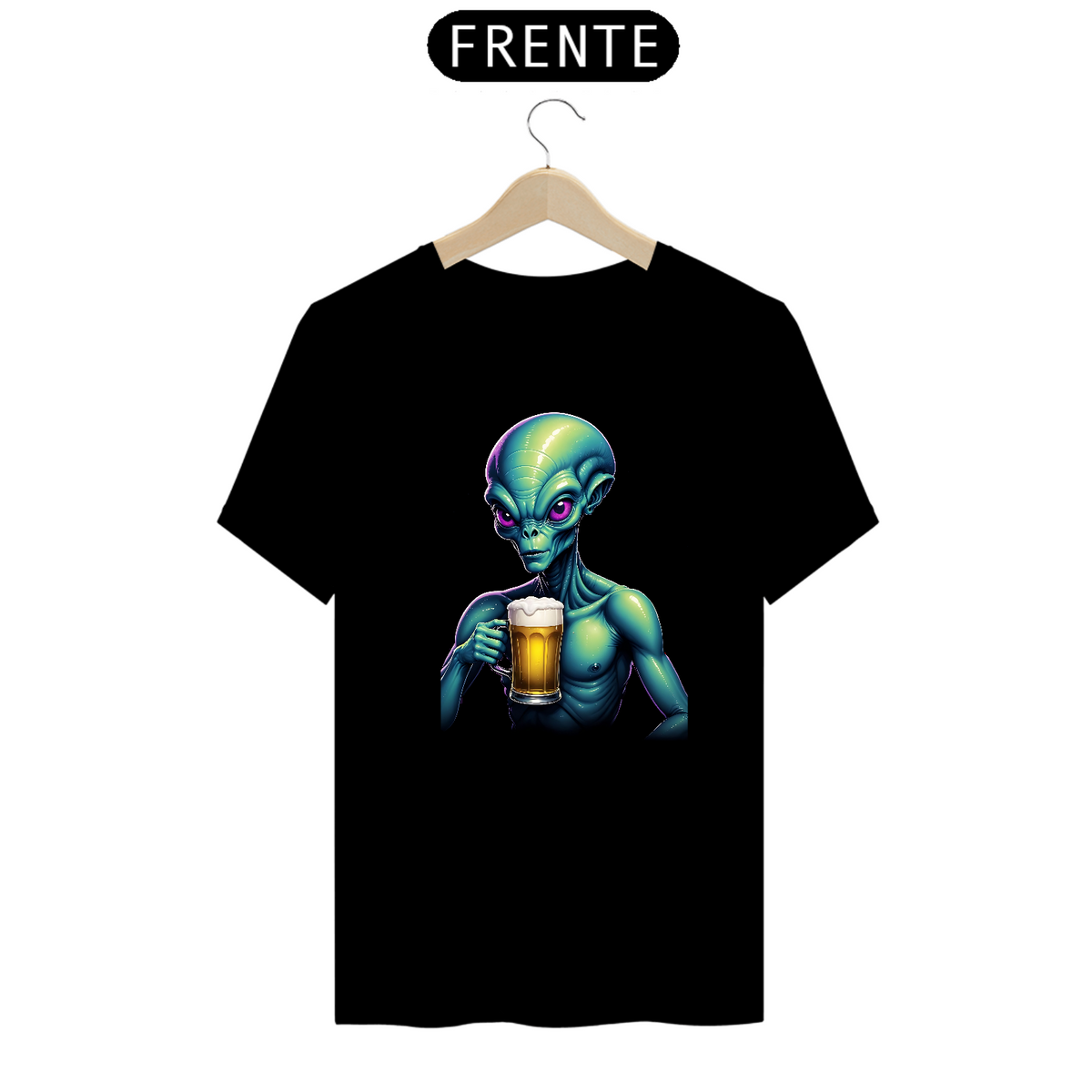 Nome do produto: Camisetas Alien Bebedo Cerveja Prime Space 182