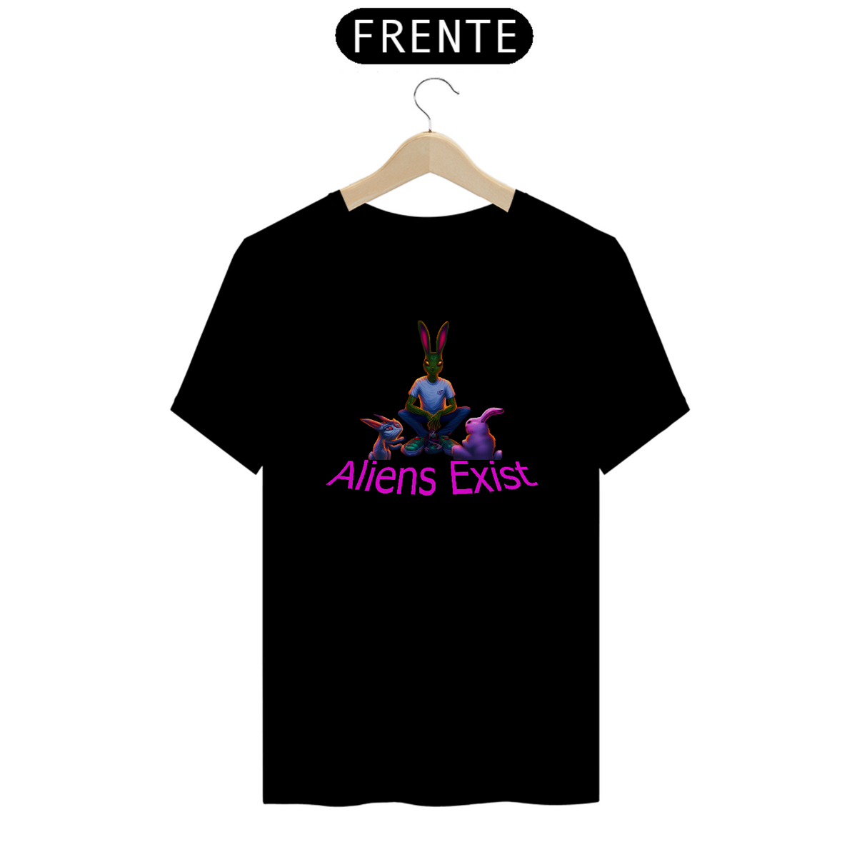 Nome do produto: Camiseta Aliens Exist Prime , Versão 2 Oficial Space 182