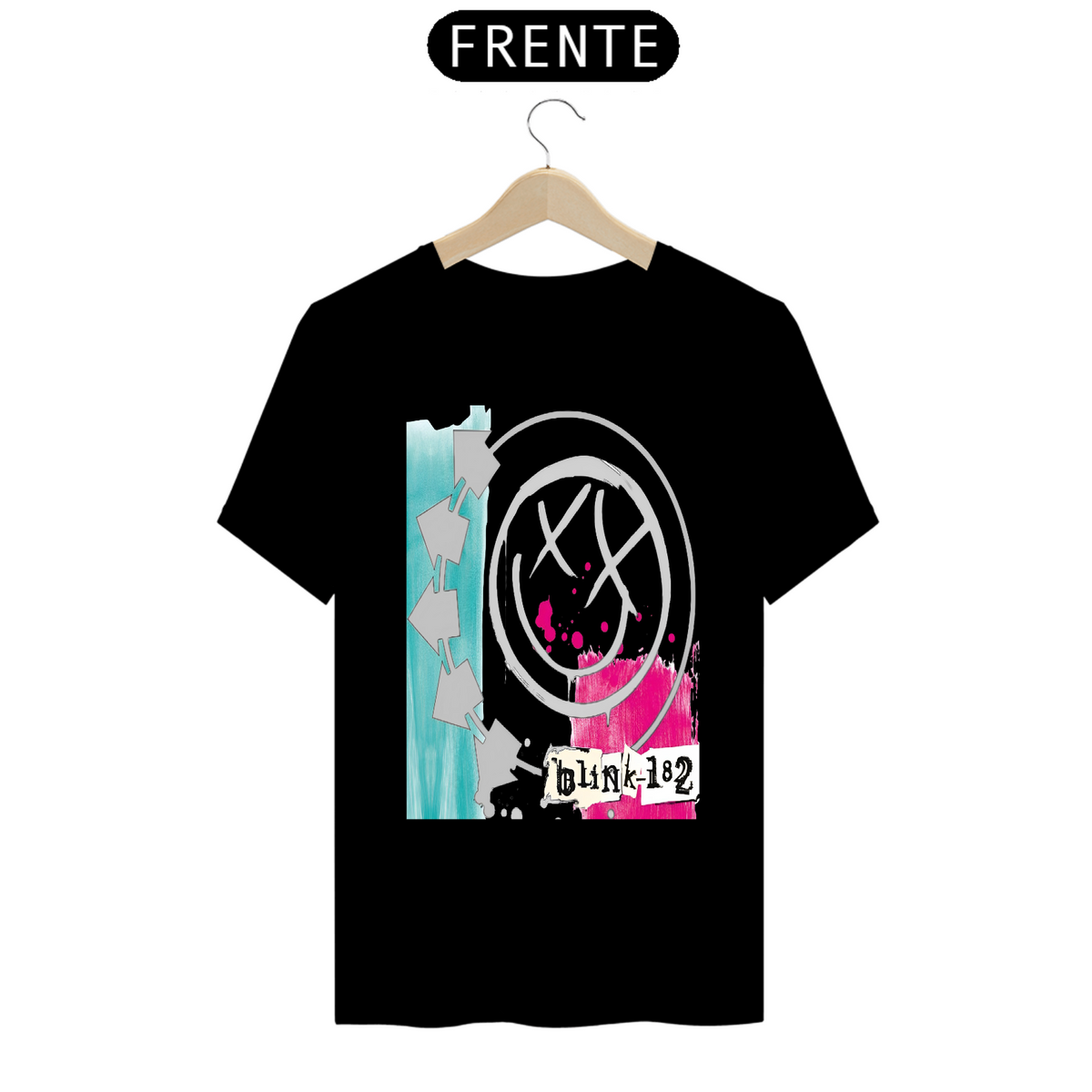 Nome do produto: Camiseta blink 182 Prime Preta Self titled 2003