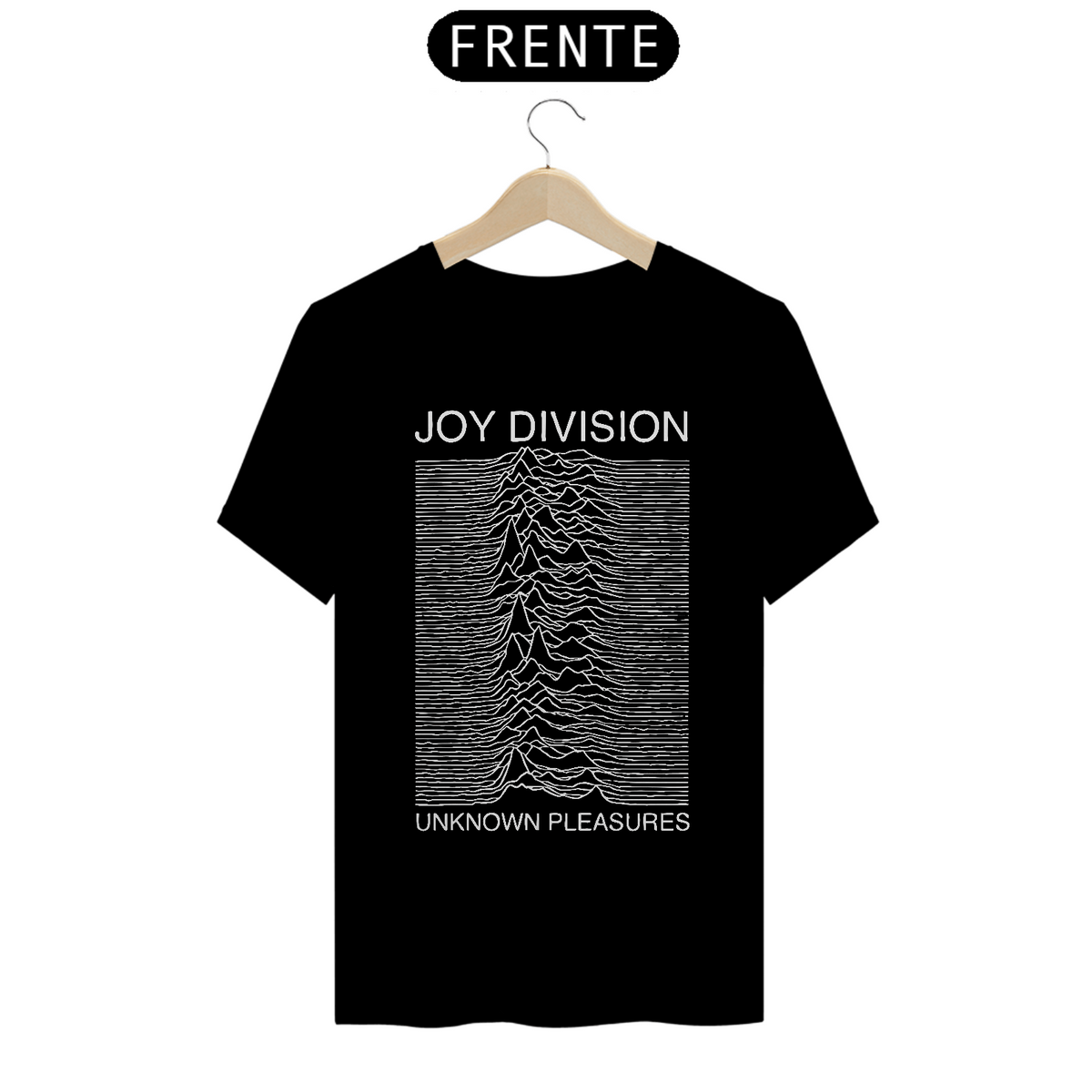 Nome do produto: Camiseta Joy Division Quality Album Unknown Pleasures 1979