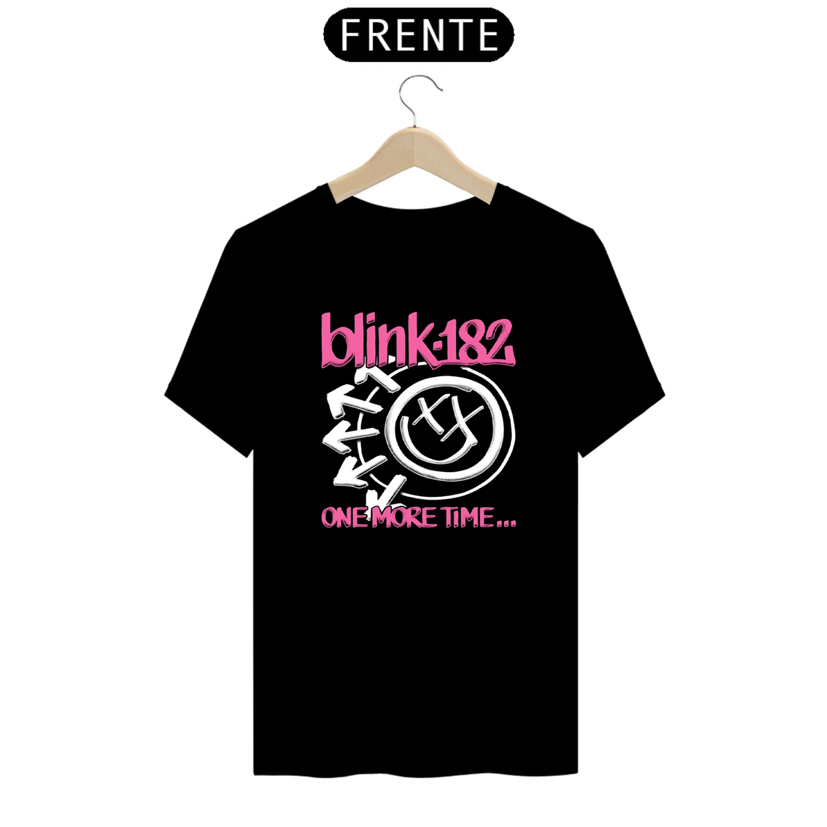 Nome do produto: Camiseta blink 182   One More Time Smile Prime