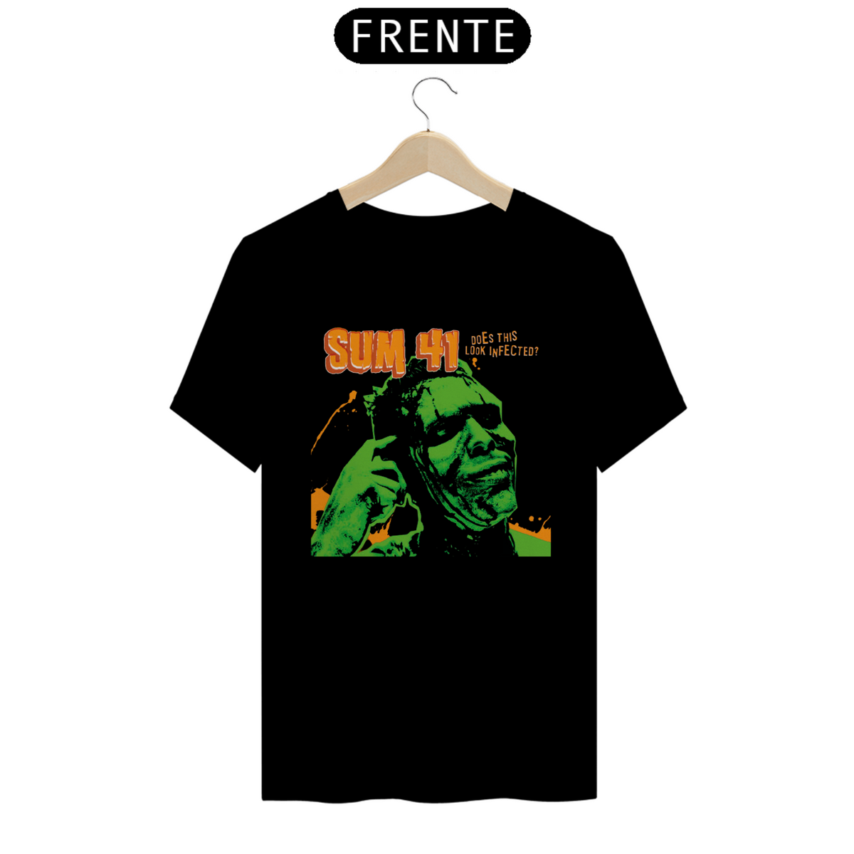 Nome do produto: Camiseta Sum 41 Does Thiis Look Infected? RARE T-shirt